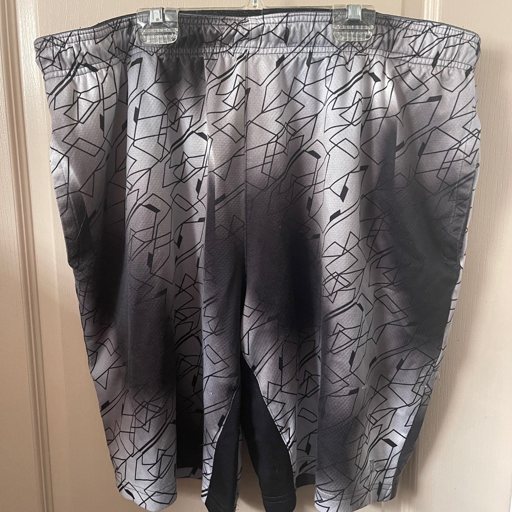 Athletic Works Black and Gray Men's Athletic Shorts